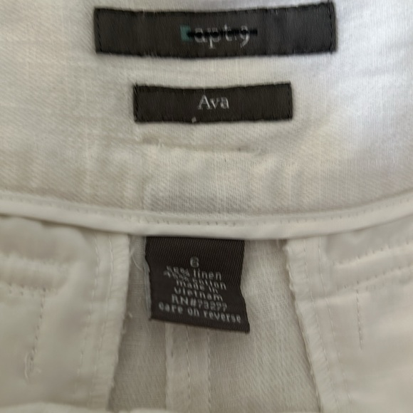 Apt 9 white linen and cotton shorts - Picture 3 of 6